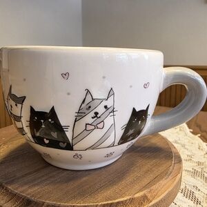 Jumbo Cat Mug by 10 Strawberry Street